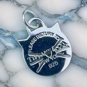 Tiffany & Co. RARE Return to Tiffany Cat Charm Kitten Pendant in 925 Sterling